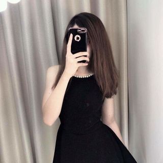 đầm kim tuyến kết cườm kèm quần trong