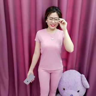 bộ cotton nữ 5 màu