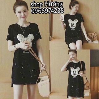 Đầm teen trẻ trung hình mickey