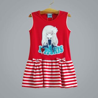Váy Cagra hồng dáng suông