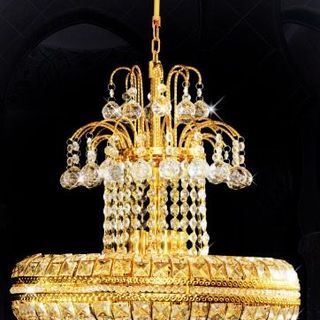 Cung cấp sỉ lẻ đèn chùm đồng mâm pha lê