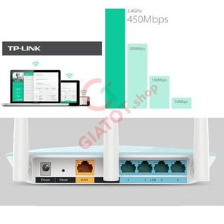 Bộ phát Wifi 3 râu băng thông 450Mbps TP-Link TL-WR886N màu xanh