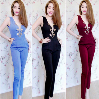 BỘ JUMPSUIT DÀI PHỐI LƯỚI - SJ659