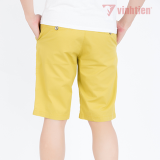 QUẦN SHORT KAKI NAM SLIMFIT VT260 Vàng Chanh