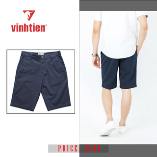 QUẦN SHORT KAKI NAM SLIMFIT VT260 Xanh Navy
