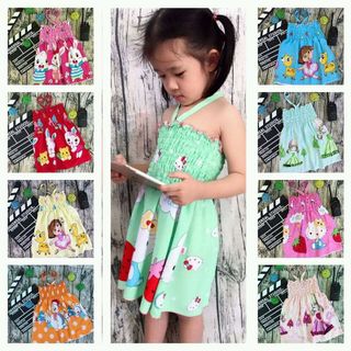 Đầm Maxi lanh buộc dây