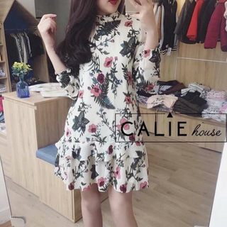 đầm suông hoa