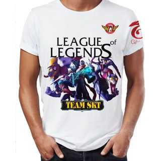 Áo thun 3D Liên minh huyền thoại LOL SKT T1
