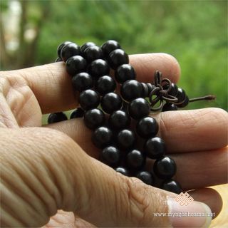 Chuỗi 108 gỗ Mun sừng 8mm