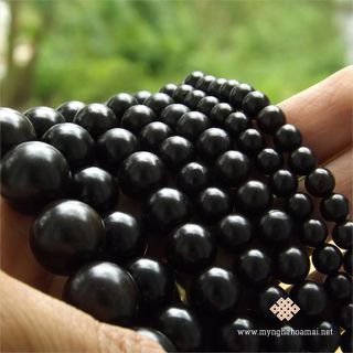 Vòng tay gỗ Mun sừng 12mm