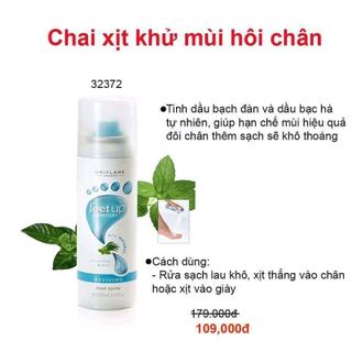 chai xịt khử mùi hôi chân