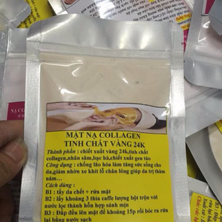 mặt nạ collagen tinh chất vàng 24k