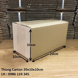 20x10x10 hộp carton đóng hàng giá rẻ