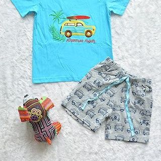 ĐỒ BỘ BÉ TRAI THÊU XE HƠI