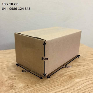 18x10x8 hộp carton đóng hàng giá rẻ