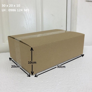 30x20x10 thùng carton đóng hàng