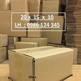 20x15x10 hộp carton đóng hàng giá rẻ