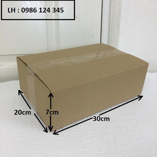 30x20x7 thùng hộp carton đóng hàng