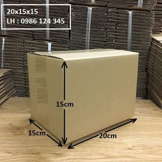 20x15x15 thùng carton đóng hàng giá rẻ