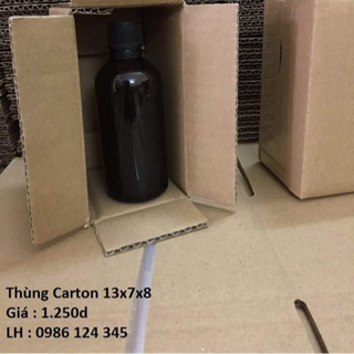 13x7x8 hộp carton đóng hàng giá rẻ