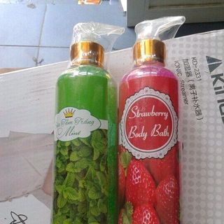 sữa tắm dâu bạc hà