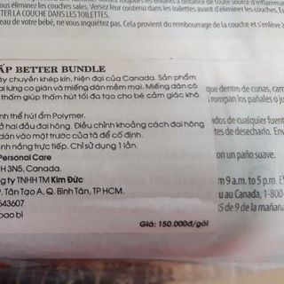 1 bịch bỉm dán 16 miếng size 6 cho bé trên 10 kg XXL better bundle hàng Canada
