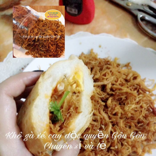 KHÔ GÀ XÉ CAY GÔN GÔN