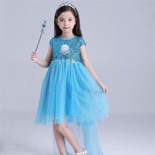 BÁN SỈ - Đầm công chúa Elsa kim sa