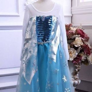 BÁN SỈ - Đầm công chúa Elsa tay trắng