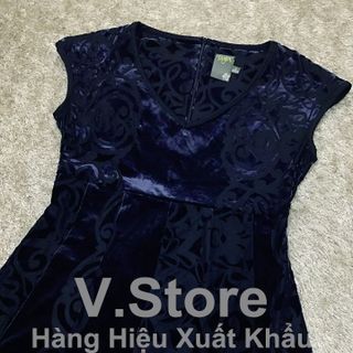 MS 01529 ĐẦM CỔ V DÁNG XÒE TAYLOR