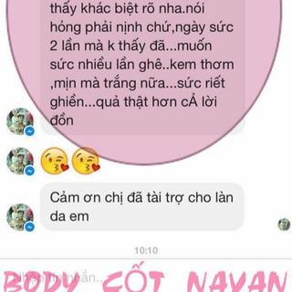 KEM DƯỠNG TRẮNG DA BODY SIÊU CỐT NAVAN