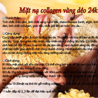 Mặt nạ collagen 24k giá sỉ