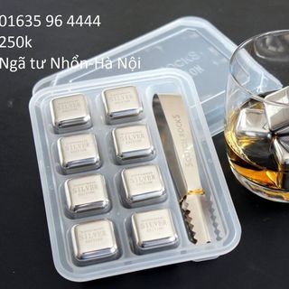 Đá lạnh không tan Scotch Rocks Silver Edition 8 viên Bạc