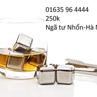 Đá lạnh không tan Scotch Rocks Silver Edition 8 viên Bạc
