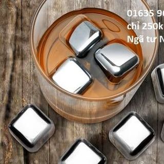 Đá lạnh không tan Scotch Rocks Silver Edition 8 viên Bạc