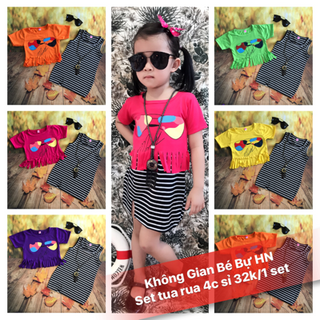set tua tua sành điệu cho bé gái