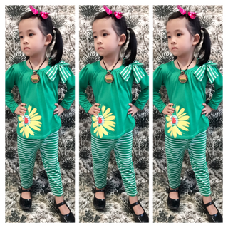 bộ nơ hoa hướng dương thu đông