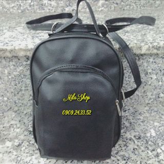BA LÔ MINI DA 3 Màu Đen/Xám/Đỏ