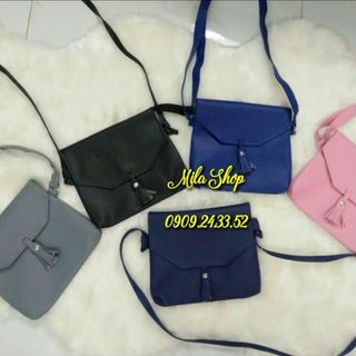 TÚI BÌ THƯ TUA RUA 6 màu tùy chọn Đen/Xám/Hồng/Xanh coban/Xanh đen/Đỏ - Sỉ từ 5sp