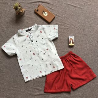 Bộ đũi bé trai cổ tàu