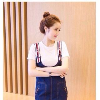 đầm yếm jeans