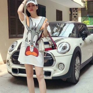 Đầm thun cartoon cực xinh