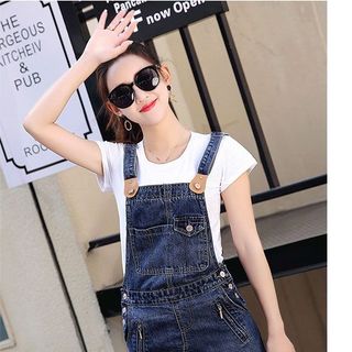 đầm yếm jeans