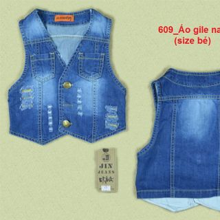 ÁO GILE NAM BÉ JIN JEANS KIDS 609 RI 8 SIZE 1-4T giá sỉ