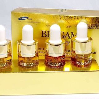 Serum Bergamo Luxury Gold Collagen Caviar 13ml Hàn Quốc Nguồn dưỡng chất phong phú được chiết từ trứng cá hồi và collagen là điều cần thiết cho làn da dầu nhiều đốm đen thiếu sức ng và dễ bị tổn thương bởi mụn và các tác nhân kích thích của môi trường xứ Hàn Quốc - hãng Bergamo Sỉ 250k hộp 4 chai giá thị trường 800k giá sỉ