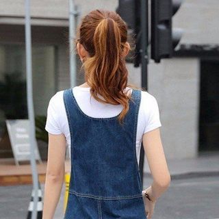 đầm yếm jeans