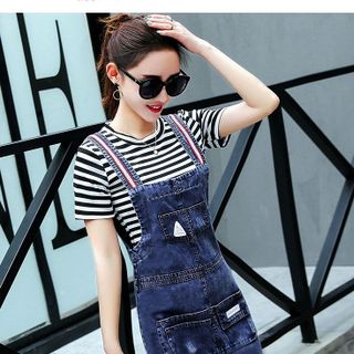 đầm yếm jeans