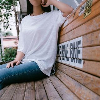 Áo thun cotton 100 Free size tay lửng