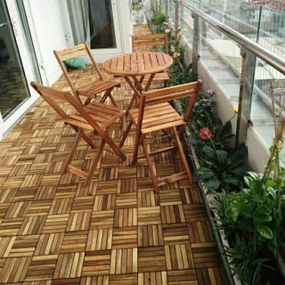 ván sàn gỗ ngoài trời