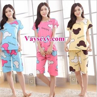 Bộ cotton mặc nhà
